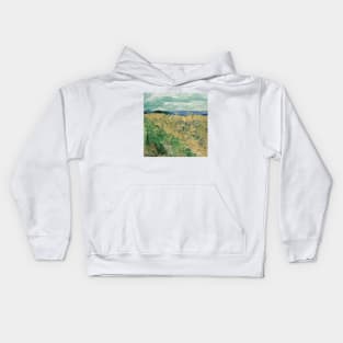 Vincent Van Gogh- Wheatfield with Cornflowers Kids Hoodie